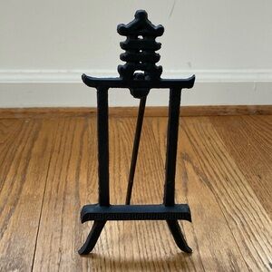 Black Wrought Iron Tabletop Easel Stand for Photos